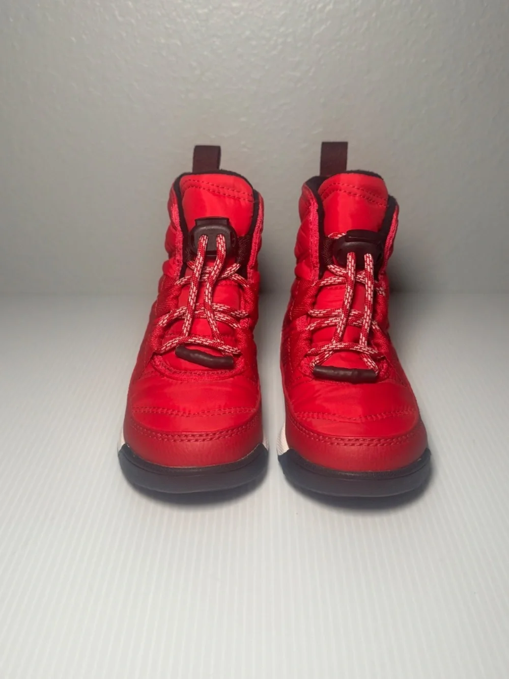 Sorel Girls Whitney 2 Waterproof Red Winter Boots with Pull Loop